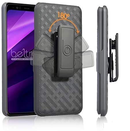 BELTRON Google Pixel 4 (2019 Release) Protective Case & Swivel Belt Clip Holster Combo with Built-in Kickstand (AT&T Sprint T-Mobile U.S. Cellular Verizon Xfinity Mobile) - NOT Pixel 4A XL