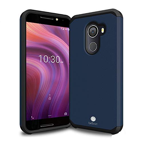 BELTRON Jitterbug Smart2 Case, Slim Protective Phone Cover, Dual Layer Protection Hybrid Rugged Case Case for Jitterbug Smart 2 Easy-to-Use 5.5” Smartphone for Seniors by GreatCall (Blue)