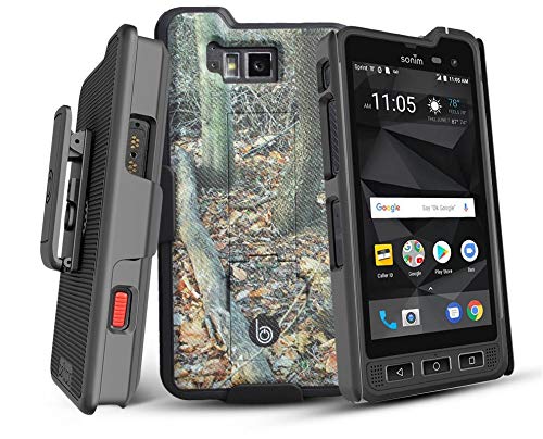 BELTRON Sonim XP8 Shell Case with Holster, Heavy Duty Belt Clip with Swivel Clip for Sonim XP8 (AT&T FirstNet Sprint XP8800) Features: Secure Fit & Built-in Kickstand