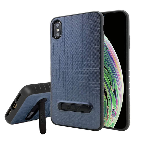 BELTRON iPhone Xs MAX Case, Case with Metal Kickstand Slim Heavy Duty Protection Non-Slip Grip Case, Impact Resistant, Shock-Absorption & Drop Proof