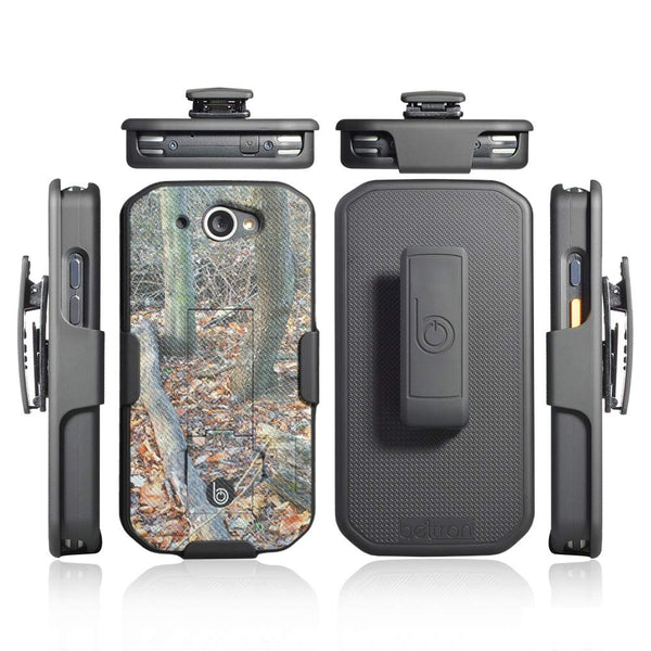 BELTRON CAT S48c Case with Clip, Heavy Duty Belt Clip with Swivel Clip for CAT S48c (Sprint Verizon Unlocked S48c) - Secure Fit & Built-in Kickstand (Durable, Reliable & Lightweight) - Camouflage