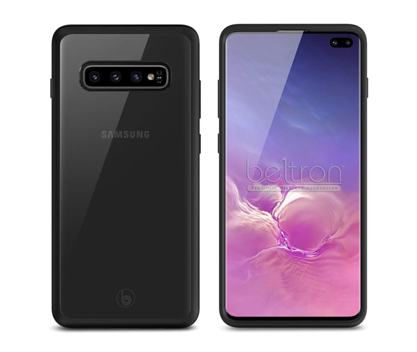 BELTRON Galaxy S10 Case, Ultra Thin Galaxy Military Grade Case with Clear Back (Features: MIL-STD-810G Tested, Drop Proof, Shock Proof, Raised Bezels, Slim Profile) - Retail Packaging & Warranty