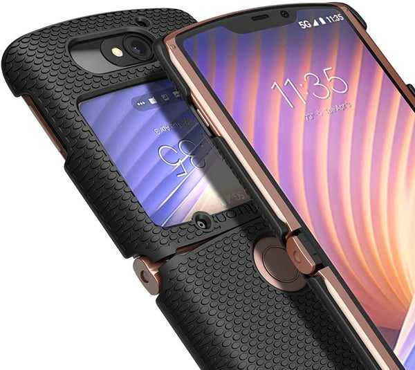 BELTRON Case for Motorola RAZR 5G Flip (AT&T / T-Mobile), Snap-On Protective Hard Shell Cover for RAZR 5G Flip Phone (2020) XT2071 (Black)