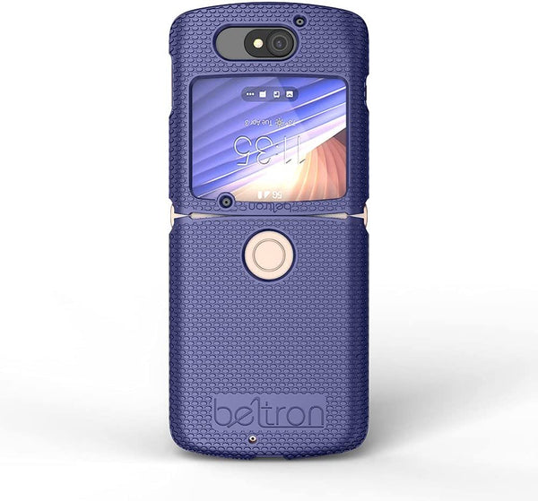 BELTRON Case for Motorola RAZR 5G Flip (AT&T / T-Mobile), Snap-On Protective Hard Shell Cover for RAZR 5G Flip Phone (2020) XT2071 (Blue)