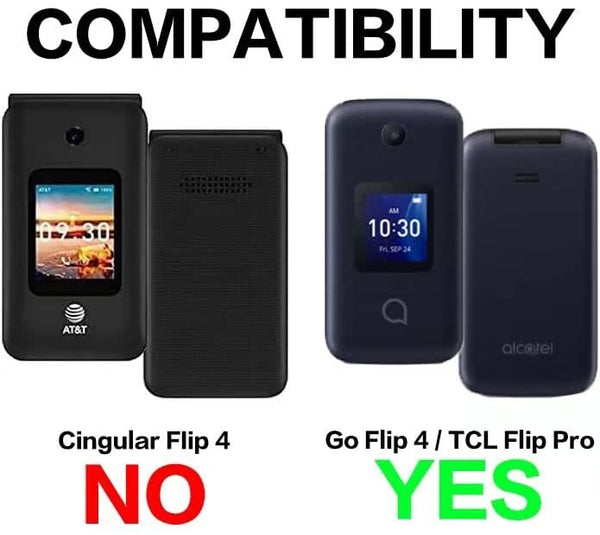 BELTRON Case with Belt Clip for Alcatel Go Flip 4 (T-Mobile, Metro PCS) / TCL Flip Pro Phone (Boost Mobile, US Cellular, Verizon) - Pacific Blue