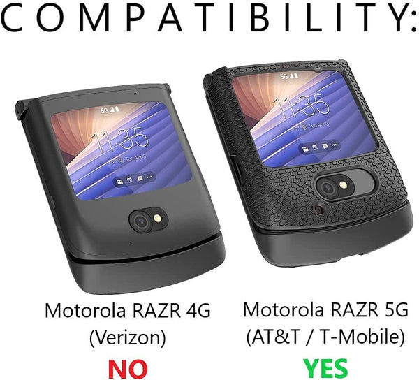BELTRON Case for Motorola RAZR 5G Flip (AT&T / T-Mobile), Snap-On Protective Hard Shell Cover for RAZR 5G Flip Phone (2020) XT2071 (Blue)