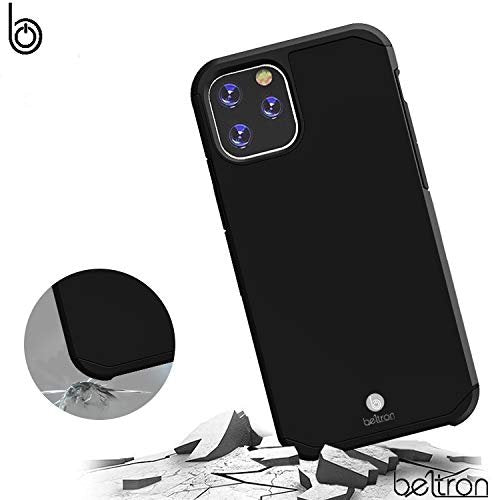 Case with Belt Clip for iPhone 11 Pro Max, Slim Full Body Protection Heavy Duty Hybrid Case & Rotating Belt Clip Holster with Built in Kickstand for iPhone 11 Pro Max 6.5" (Black)