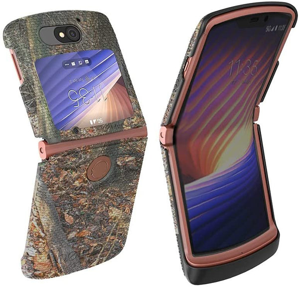 BELTRON Case for Motorola RAZR 5G Flip (AT&T / T-Mobile), Snap-On Protective Hard Shell Cover for RAZR 5G Flip Phone (2020) XT2071 (Outdoor Camouflage)