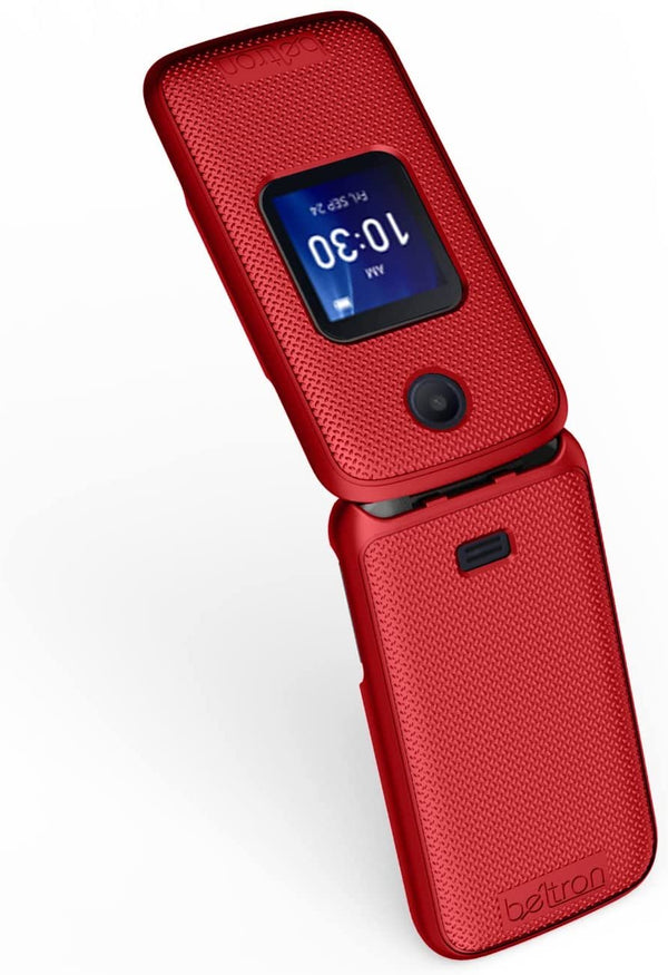 BELTRON Case with Belt Clip for Alcatel Go Flip 4 (T-Mobile, Metro PCS) / TCL Flip Pro Phone (Boost Mobile, US Cellular, Verizon) - Red