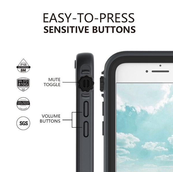 BELTRON aquaLife Waterproof, Shock & Drop Proof, Dirt Proof, Heavy Duty Case Compatible with: iPhone 6/6S (IP68 Rated, MIL-STD-810G Certified) Features: 360° Watertight Sealed Design