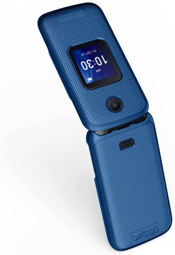 BELTRON Case with Belt Clip for Alcatel Go Flip 4 (T-Mobile, Metro PCS) / TCL Flip Pro Phone (Boost Mobile, US Cellular, Verizon) - Pacific Blue