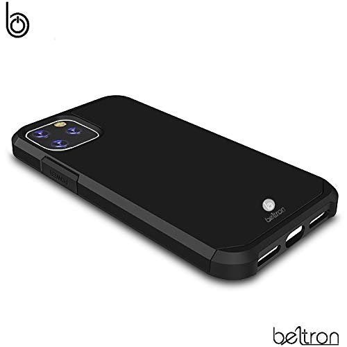 Case with Belt Clip for iPhone 11 Pro Max, Slim Full Body Protection Heavy Duty Hybrid Case & Rotating Belt Clip Holster with Built in Kickstand for iPhone 11 Pro Max 6.5" (Black)