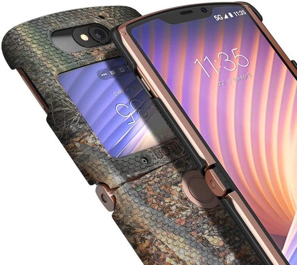 BELTRON Case for Motorola RAZR 5G Flip (AT&T / T-Mobile), Snap-On Protective Hard Shell Cover for RAZR 5G Flip Phone (2020) XT2071 (Outdoor Camouflage)