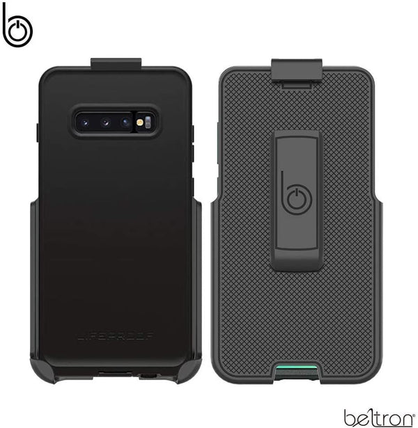 BELTRON Belt Clip Holster Compatible with LifeProof FRE Galaxy S10 Plus, S10+ (LifeProof FRE case is not Included) with Built-in Kickstand