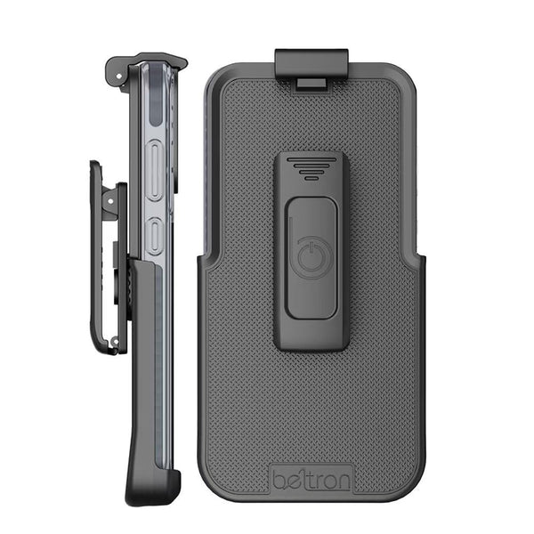 BELTRON Belt Case for Samsung Galaxy S25, Slim Protective Transparent Case & Rotating Belt Clip Holster Combo - Compatible with MagSafe (fits Galaxy S24/S25)