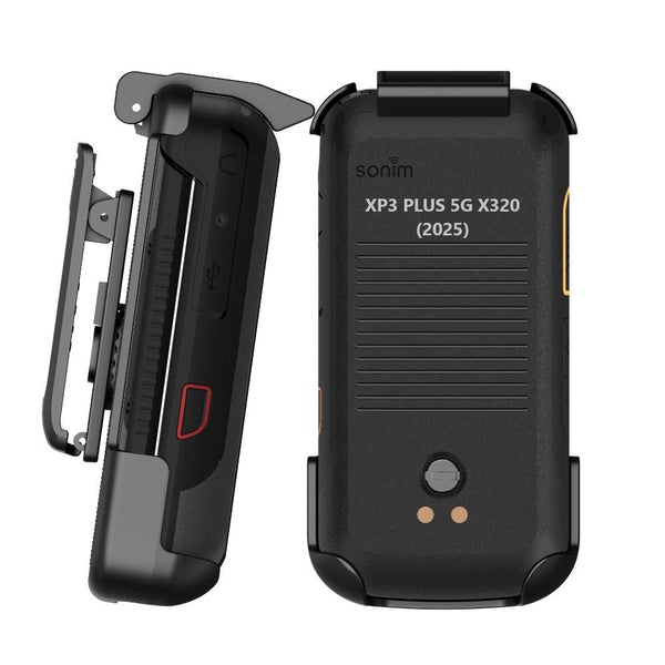 BELTRON Holster for Sonim XP3 Plus 5G Flip Phone, Heavy Duty Rotating Belt Clip Holder Case for X320 2025 Version - AT&T/FirstNet/T-Mobile (Industrial Strength)