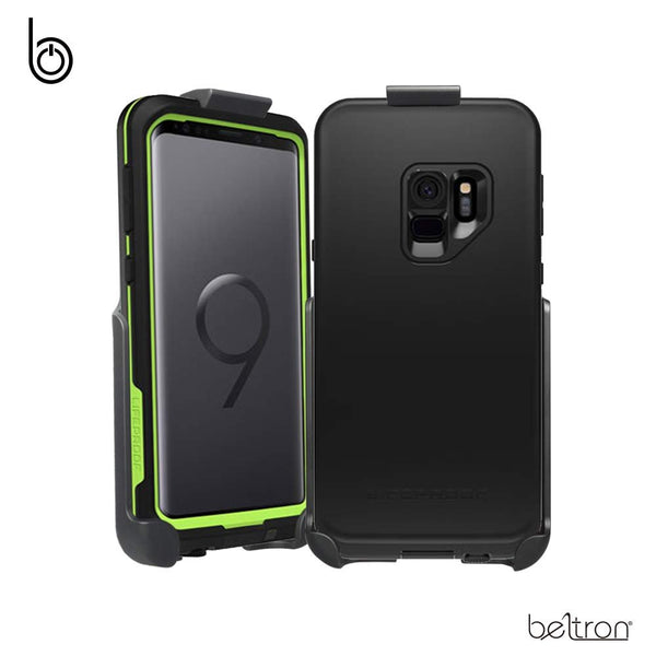 BELTRON Belt Clip Holster Compatible with LifeProof FRE Galaxy S9 Case (case is not Included) Features: Secure Fit, Quick Release Latch, Durable Rotating Belt Clip & Built-in Kickstand