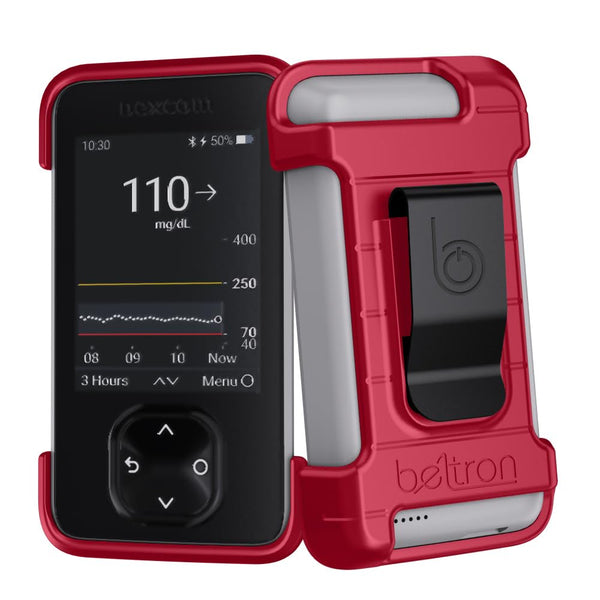 BELTRON Protective Case for Dexcom G7 Receiver with Built-in Metal Belt Clip (Strong & Durable Case Designed to Protect Dexcom G7 Receiver/Display Device)