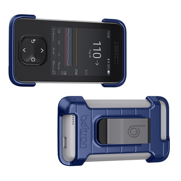 BELTRON Protective Case for Dexcom G7 Receiver with Built-in Metal Belt Clip (Strong & Durable Case Designed to Protect Dexcom G7 Receiver/Display Device)
