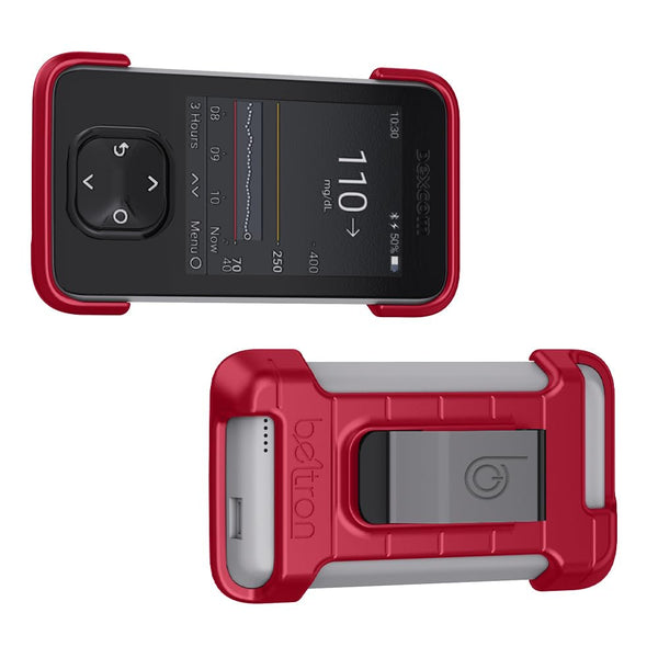 BELTRON Protective Case for Dexcom G7 Receiver with Built-in Metal Belt Clip (Strong & Durable Case Designed to Protect Dexcom G7 Receiver/Display Device)