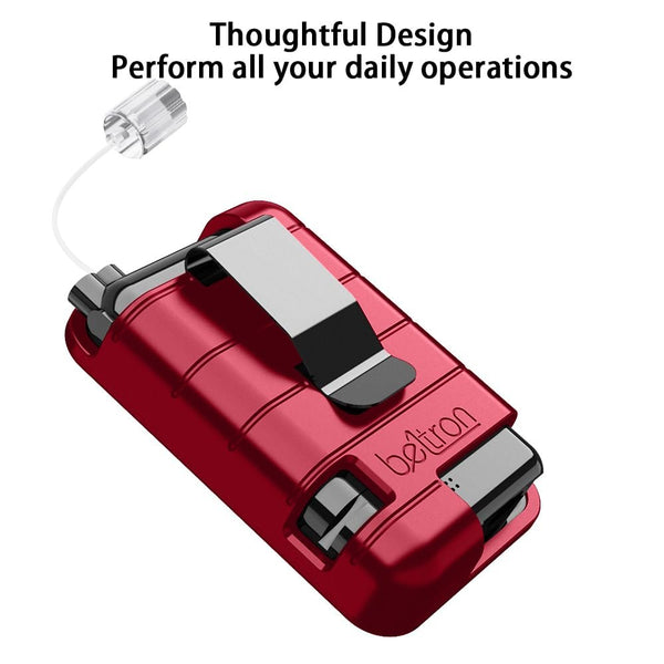 BELTRON Protective Case for Tandem t:Slim X2 Pump with Built-in Metal Belt Clip (Strong & Durable Case for Tandem Diabetes Care TSlim X2 Insulin Pump) - Red