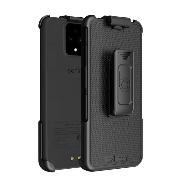 BELTRON Holster for Sonim XP Pro 5G, Heavy Duty Belt Clip Holder (AT&T FirstNet T-Mobile Verizon Sonim X800) Features: Secure Fit, Quick Release Latch, Durable Rotating Belt Clip