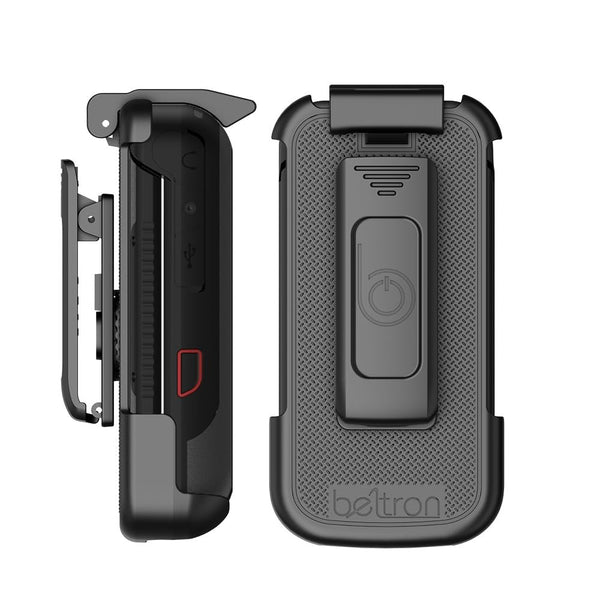 BELTRON Holster for Sonim XP3 Plus 5G Flip Phone, Heavy Duty Rotating Belt Clip Holder Case for X320 2025 Version - AT&T/FirstNet/T-Mobile (Industrial Strength)