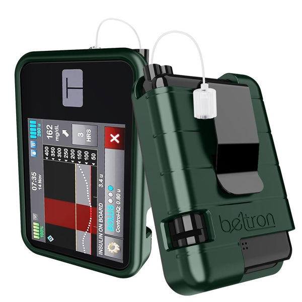 BELTRON Protective Case for Tandem t:Slim X2 Pump with Built-in Metal Belt Clip (Strong & Durable Case for Tandem Diabetes Care TSlim X2 Insulin Pump) - Red