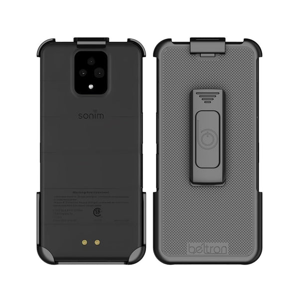 BELTRON Holster for Sonim XP Pro 5G, Heavy Duty Belt Clip Holder (AT&T FirstNet T-Mobile Verizon Sonim X800) Features: Secure Fit, Quick Release Latch, Durable Rotating Belt Clip