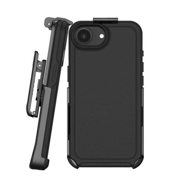 BELTRON Case with Belt Clip for iPhone 16, Industrial Strength, Military-Grade Protection, Hybrid Case Compatible with Magsafe (Jet Black)
