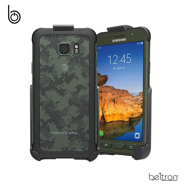 Heavy Duty Belt Clip Holster for Samsung Galaxy S7 Active G891 (case Free Design) with Built-in Kickstand by BELTRON