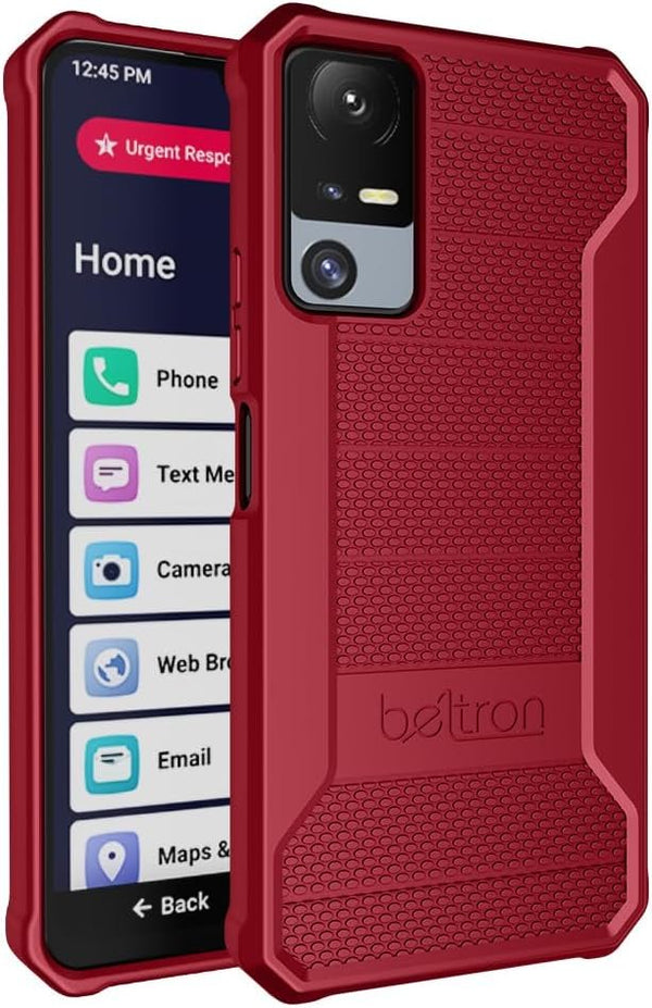 Beltron Jitterbug Smart 4 Phone Case, Slim Industrial Strength Protective Grip Case with Reinforced Technology for TCL 40XL / Lively Jitterbug Smart4 Beltron Jitterbug Smart 4 Phone Case, Slim Industrial Strength Protective Grip Case with Reinforced Technology for TCL 40XL / Lively Jitterbug Smart4