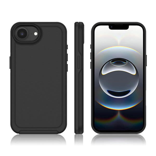 BELTRON Case with Belt Clip for iPhone 16, Industrial Strength, Military-Grade Protection, Hybrid Case Compatible with Magsafe (Jet Black)