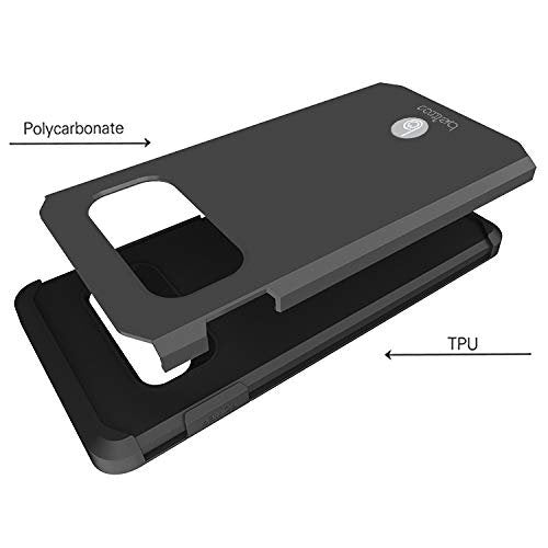 BELTRON Case with Belt Clip Comptible with Samsung Galaxy S10 Plus (G975), Slim Full Protection Heavy Duty & Rotating Belt Clip Holster with Built in Kickstand (Gunmetal Grey)