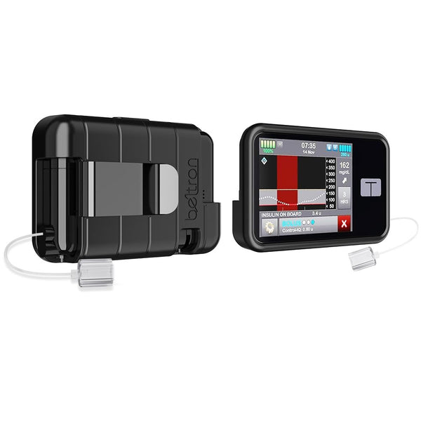 BELTRON Protective Case for Tandem t:Slim X2 Pump with Built-in Metal Belt Clip (Strong & Durable Case for Tandem Diabetes Care TSlim X2 Insulin Pump) - Red