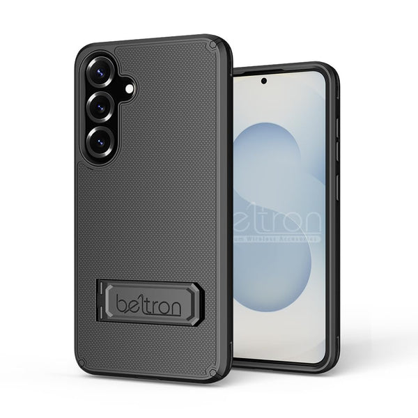 Case with Belt Clip for Samsung Galaxy S24/S25, BELTRON Slim Protective Dual-Layer Full Body Grip Case & Swivel Belt Holster with Kickstand/Card Holder