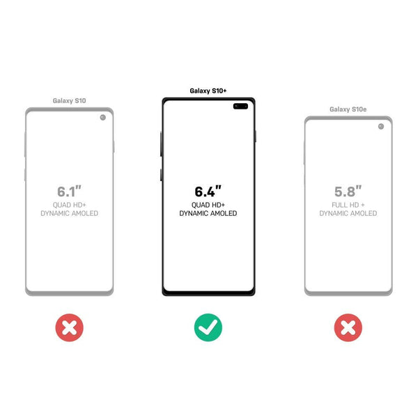 BELTRON Case with Belt Clip Comptible with Samsung Galaxy S10 Plus (G975), Slim Full Protection Heavy Duty & Rotating Belt Clip Holster with Built in Kickstand (Gunmetal Grey)
