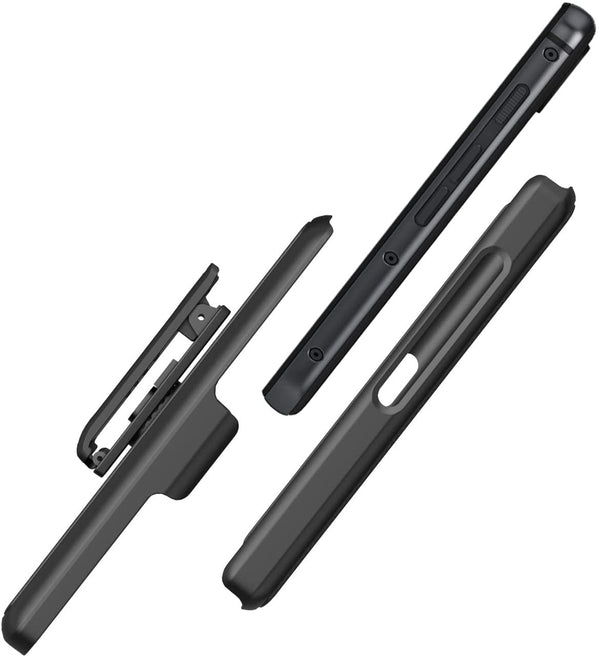 BELTRON Case with Clip for CAT S62 T-Mobile, CAT S62 Pro Unlocked, Heavy Duty Case with Swivel Belt Clip Holster Combo for CAT S62 - Features: Secure Fit & Built-in Kickstand - Black