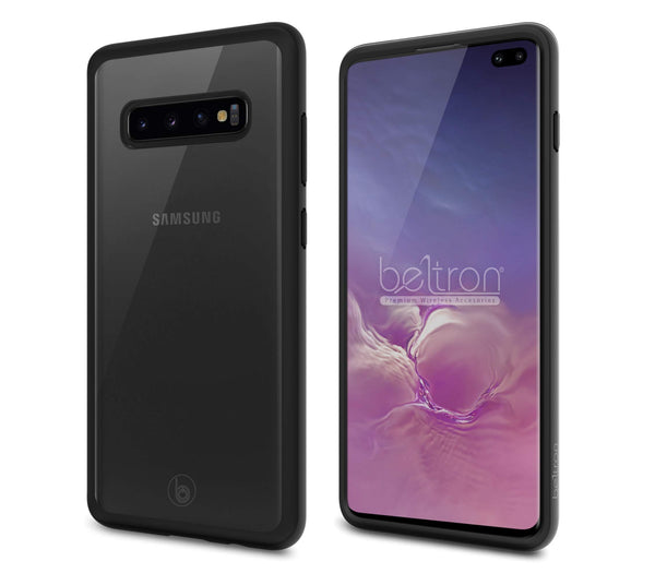 BELTRON Ultra Thin Case with Clear Back Comptible with Samsung Galaxy S10 Plus G975 (Features: MIL-STD-810G Tested, Drop Proof, Shock Proof, Raised Bezels, Slim Profile)