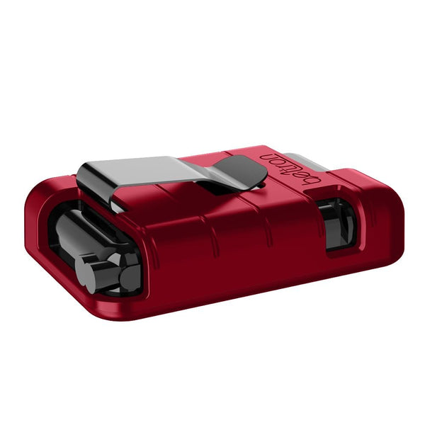 BELTRON Protective Case for Tandem t:Slim X2 Pump with Built-in Metal Belt Clip (Strong & Durable Case for Tandem Diabetes Care TSlim X2 Insulin Pump) - Red