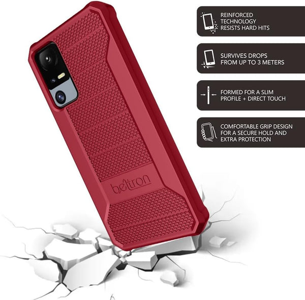Beltron Jitterbug Smart 4 Phone Case, Slim Industrial Strength Protective Grip Case with Reinforced Technology for TCL 40XL / Lively Jitterbug Smart4 Beltron Jitterbug Smart 4 Phone Case, Slim Industrial Strength Protective Grip Case with Reinforced Technology for TCL 40XL / Lively Jitterbug Smart4