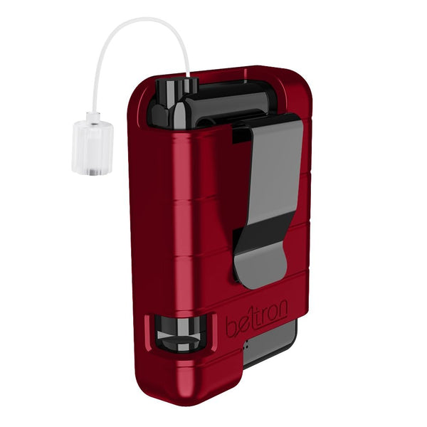 BELTRON Protective Case for Tandem t:Slim X2 Pump with Built-in Metal Belt Clip (Strong & Durable Case for Tandem Diabetes Care TSlim X2 Insulin Pump) - Red
