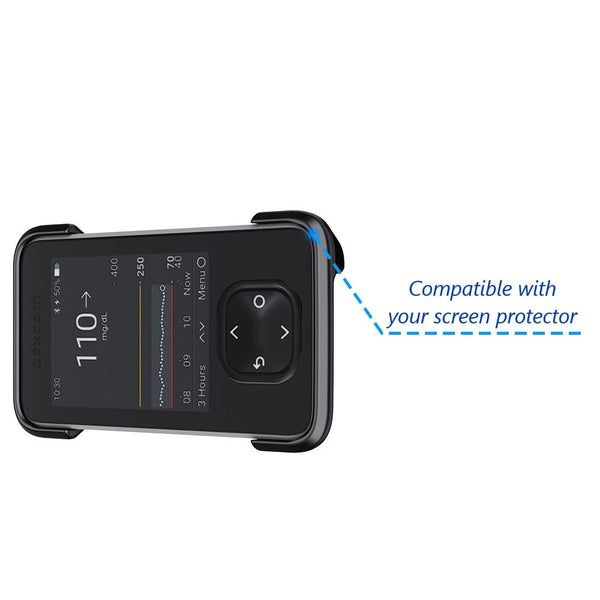 BELTRON Protective Case for Dexcom G7 Receiver with Built-in Metal Belt Clip (Strong & Durable Case Designed to Protect Dexcom G7 Receiver/Display Device)