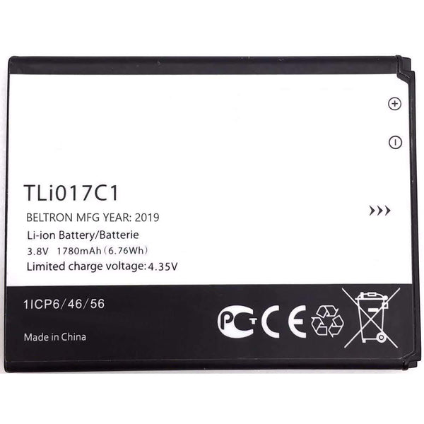 BELTRON 1780 mAh TLi017C1 Replacement Battery for Alcatel GreatCall Jitterbug Flip Phone, Dawn 5027B (Boost Mobile/Virgin Mobile), Ideal 4060A (AT&T), Streak 4060O (Cricket)