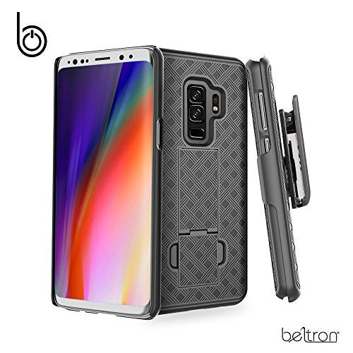 BELTRON Galaxy S9 Case with Belt Clip Holster with Kickstand, Super Slim Shell Combo Galaxy Case