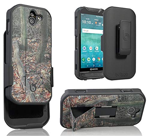 BELTRON Kyocera DuraForce Pro 2 Case with Belt Clip Holster, Heavy Duty Slim Shell Holster Combo w/Built-in Kickstand for KyoceraE6900,E6910,E6920,(AT&T FirstNet Verizon) Duraforce Pro-2 (Black)