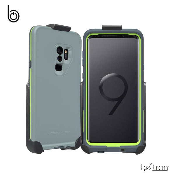BELTRON Belt Clip Holster Compatible with LifeProof FRE Galaxy S9 Plus S9+ Case (case is not Included) Features: Secure Fit, Quick Release Latch, Durable Rotating Belt Clip & Built-in Kickstand