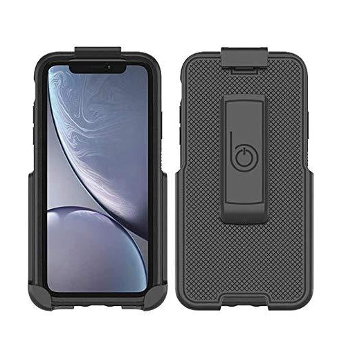 Belt Clip Holster Compatible with OtterBox Symmetry Series - iPhone XR (case not Included) - Features: Secure Fit, Quick Release Latch, Durable Rotating Belt Clip & Built-in Kickstand