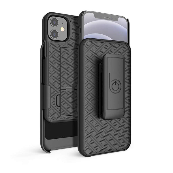 BELTRON Case with Belt Clip for iPhone 12 Mini, Slim Fit Protective Shell & Swivel Belt Clip Holster Combo with Built-in Kickstand for iPhone 12 Mini 5.4" (2020)
