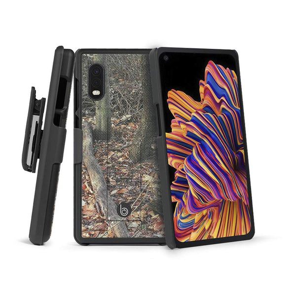 BELTRON Galaxy XCover Pro Case with Clip, Heavy Duty Case with Swivel Belt Clip for Samsung Galaxy XCover Pro G715 (AT&T FirstNet Verizon) Features: Secure Fit & Built-in Kickstand (Camouflage)